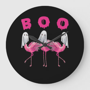Grande Horloge Ronde Flamant rose   Costume Halloween Flamant rose Fant