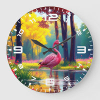 Flamant rose debout dans le lac-365476