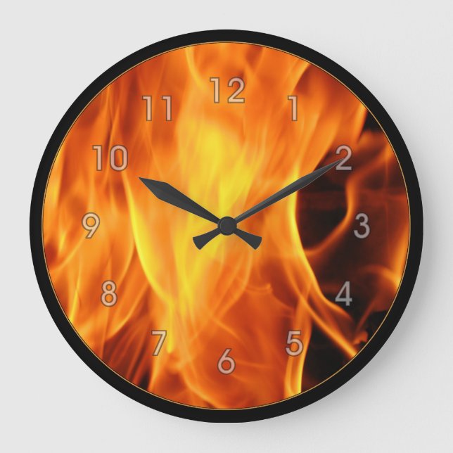 Grande Horloge Ronde Flames (Recto)