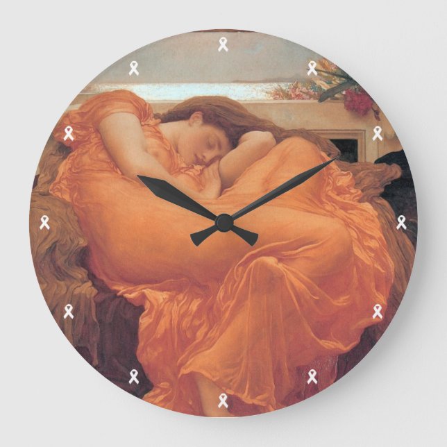 Grande Horloge Ronde Flaming June  Wall Clock (Recto)