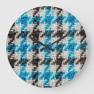 Grande Horloge Ronde Flanel cosy : Arrière - plan texturé