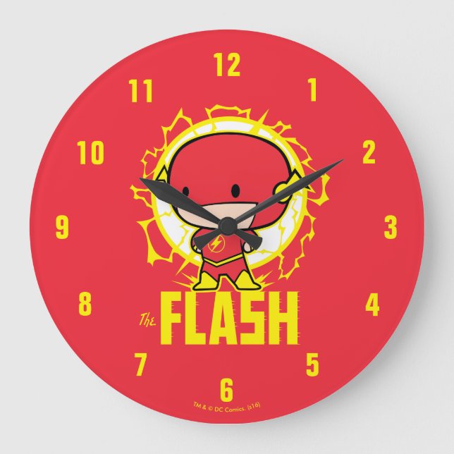Grande Horloge Ronde Flash Chibi Avec Électricité (Recto)