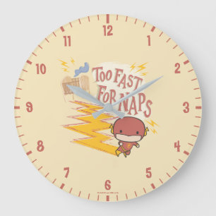 Grande Horloge Ronde Flash Chibi  Trop Rapide Pour Les Naps