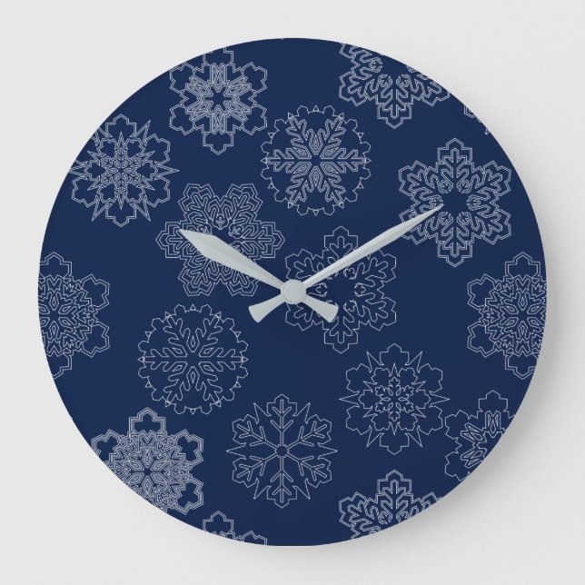 Grande Horloge Ronde Flèche de neige (Recto)