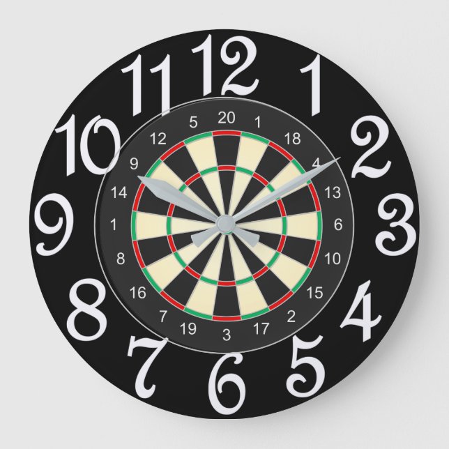 Grande Horloge Ronde Fléchettes pour tous (Recto)
