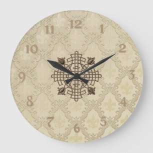 Grande Horloge Ronde Fleur De Lis