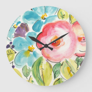 Grande Horloge Ronde Fleur délice II