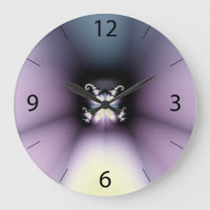 Grande Horloge Ronde Fleur Magique
