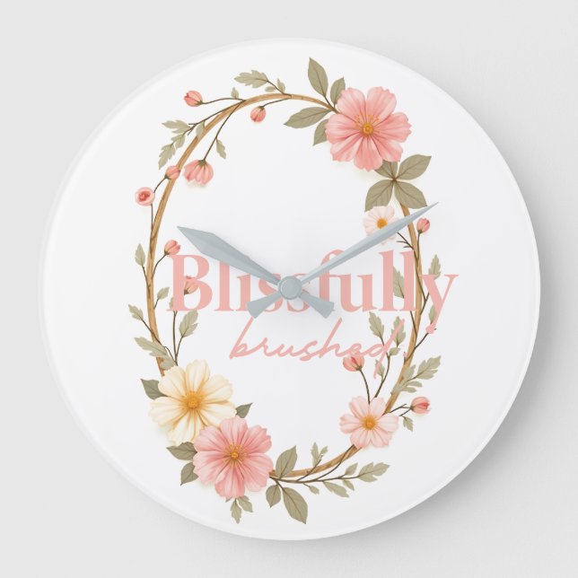 Grande Horloge Ronde Fleurs de mellow (Recto)