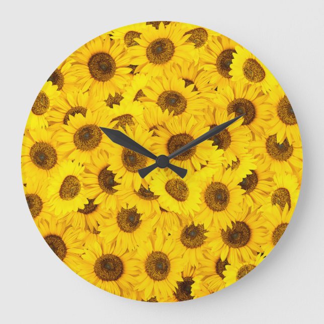 Grande Horloge Ronde Fleurs de soleil (Recto)