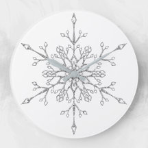 Flocon de neige de Noël paillettes argentées éléga