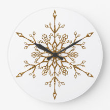Flocon de Neige de Noël Paillettes Dorées Élégant