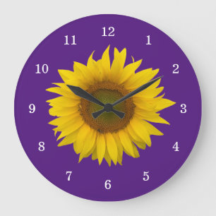 Grande Horloge Ronde Floral