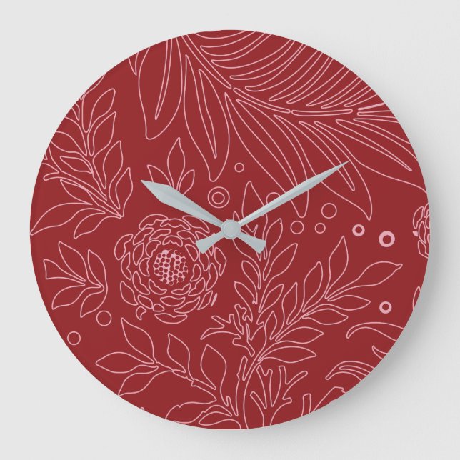 Grande Horloge Ronde Floral Design 30 (Recto)