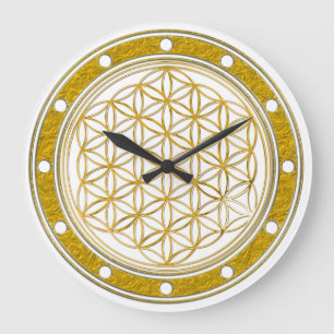 GRANDE HORLOGE RONDE FLOWER OF LIFE