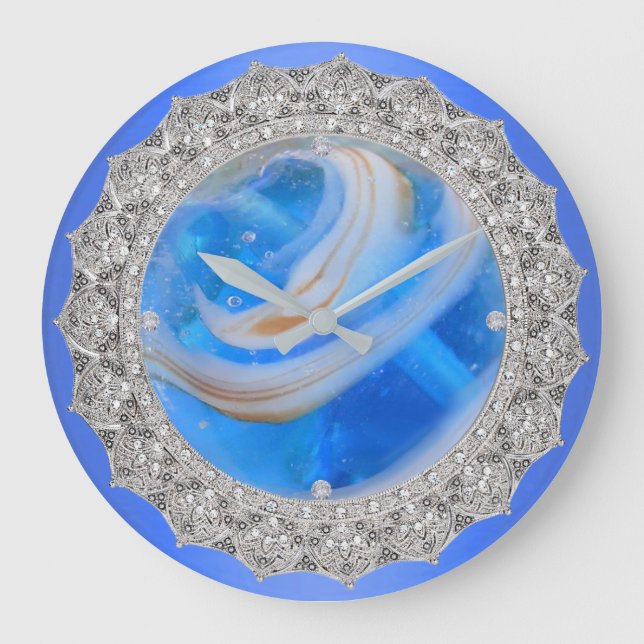 Grande Horloge Ronde Flux bleu (Recto)