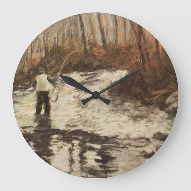Grande Horloge Ronde Fly Fishing Round Clock (Recto)