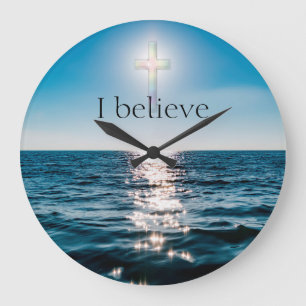 Grande Horloge Ronde Foi chrétienne Je crois
