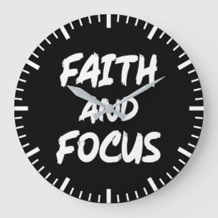 Grande Horloge Ronde Foi et concentration - Christian Hustle Success Gy