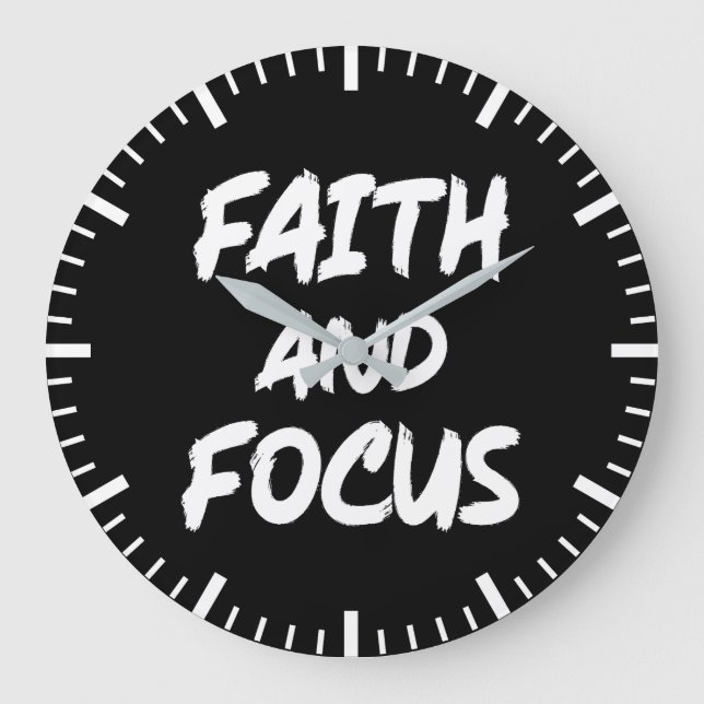 Grande Horloge Ronde Foi et concentration - Christian Hustle Success Gy (Recto)