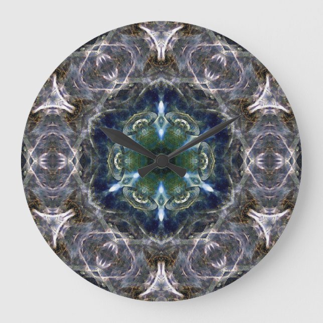 Grande Horloge Ronde Folk Mandala (Recto)