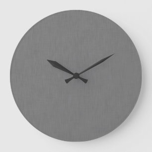 Grande Horloge Ronde Fond gris texturé visuel calme et simple