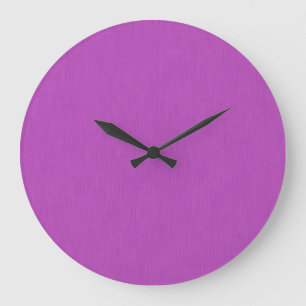 Grande Horloge Ronde Fond visuel lavande texturé calme et simple