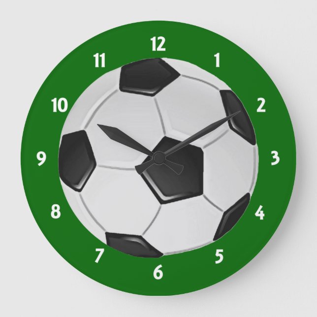 Grande Horloge Ronde Football américain de football ou d'association (Recto)