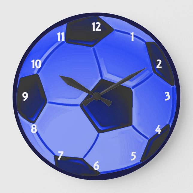 Grande Horloge Ronde Football américain de soccer ou d'association (Recto)