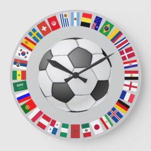 GRANDE HORLOGE RONDE FOOTBALL SOCCER 2018