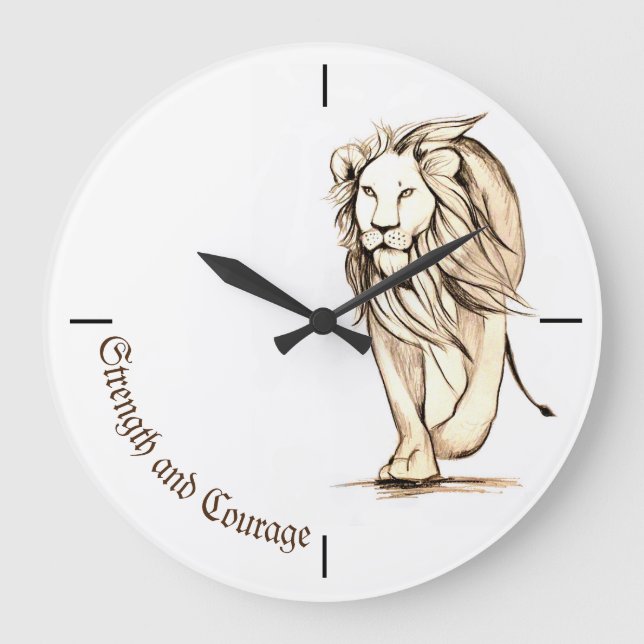 Grande Horloge Ronde Force et Courage  (Recto)