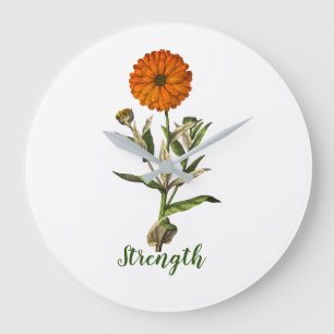 Grande Horloge Ronde Force Marigold Inspirational