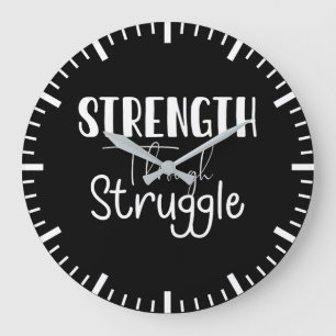 Grande Horloge Ronde Force Par La Lutte, La Réussite Motivation