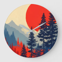 Forêt de l'Horloge du Soleil Rouge