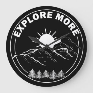 Grande Horloge Ronde Forêt minime de pins paysagers