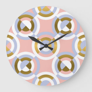 Grande Horloge Ronde Formes géométriques circulaires : Kaleid Vintage c