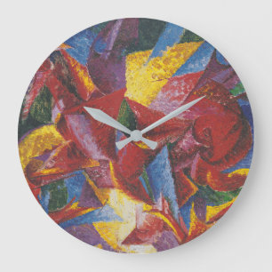 Grande Horloge Ronde Formes plastiques d'un cheval - Umberto Boccioni