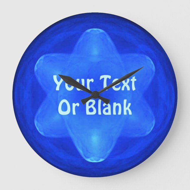 Grande Horloge Ronde Fractal Bluestar (Recto)