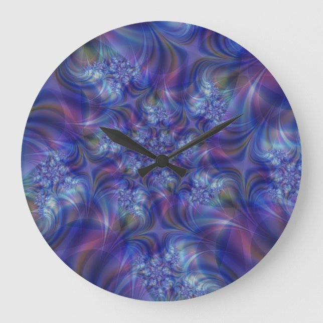 Grande Horloge Ronde Fractal Essence Wall Clock (Recto)