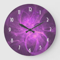 Fractale Abstraite rose et violet avec cercles