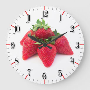 Grande Horloge Ronde Fraises