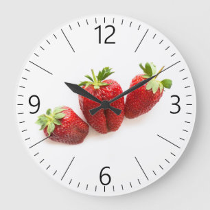 Grande Horloge Ronde Fraises