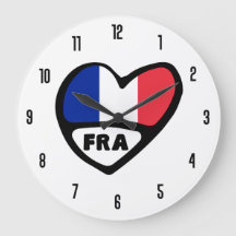 France Code Pays FRA Drapeau Coeur