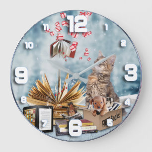 Grande Horloge Ronde Free books with a Kitten