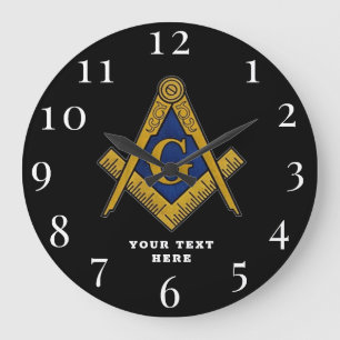 Grande Horloge Ronde Freemason Masonic Lodge Masonry