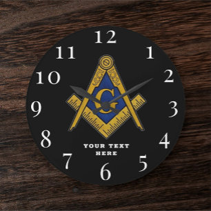 Grande Horloge Ronde Freemason Masonic Lodge Masonry