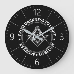 Grande Horloge Ronde Freemasonry emblem