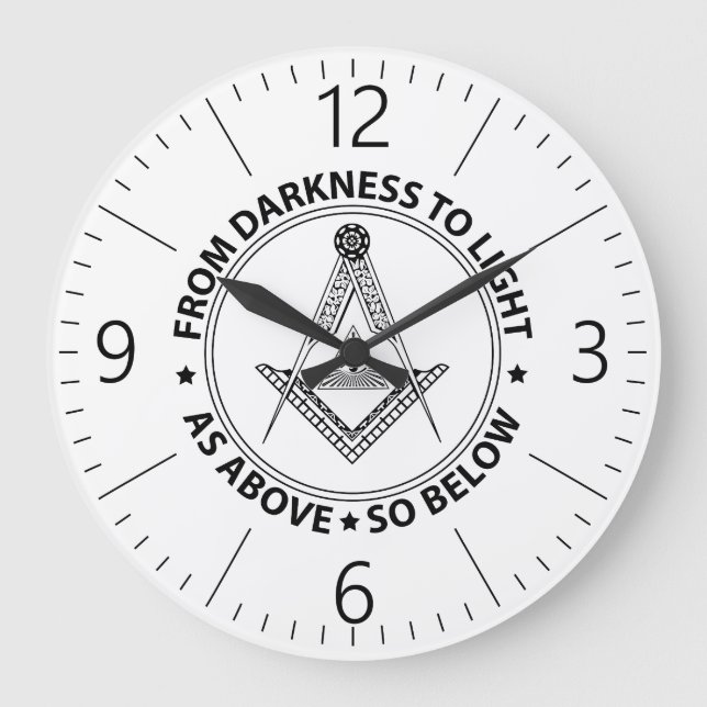Grande Horloge Ronde Freemasonry symbol (Recto)