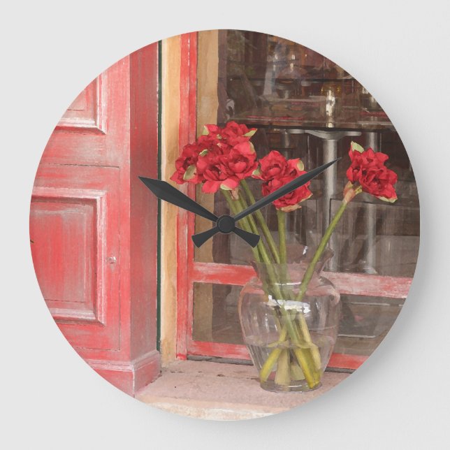 Grande Horloge Ronde French Red Flower (Recto)
