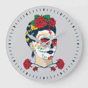 Grande Horloge Ronde Frida Kahlo   El Día de los Muertos